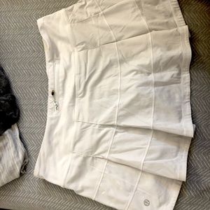 White lulu skort